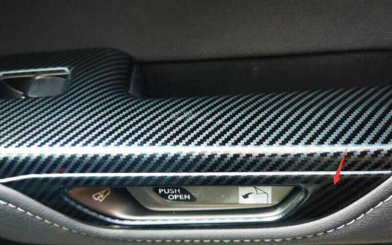 for Lexus NX250 350 350H 2022-23 Carbon Fiber Style Inner Door Handle Frame Trim