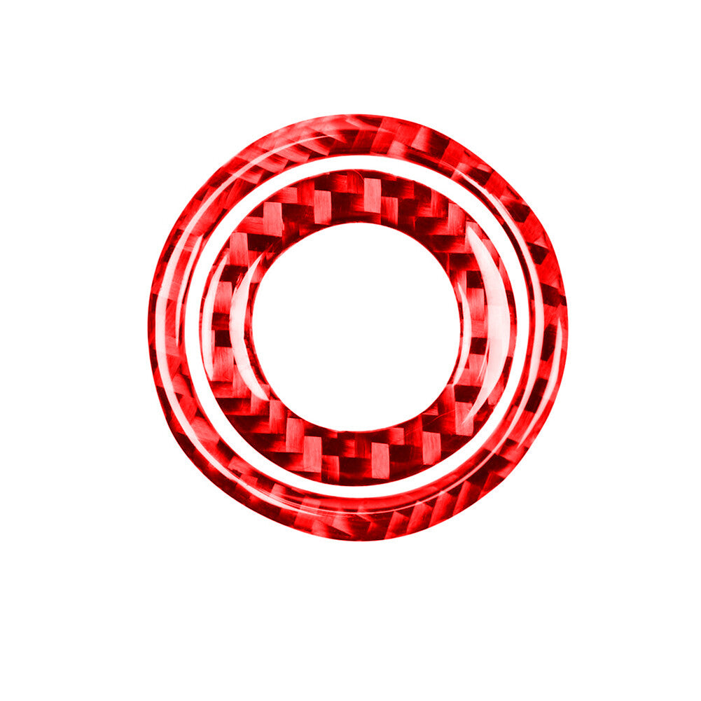 for Dodge for Challenger 2015-2020 2Pcs Start Power Button Ring Trim Cover Red