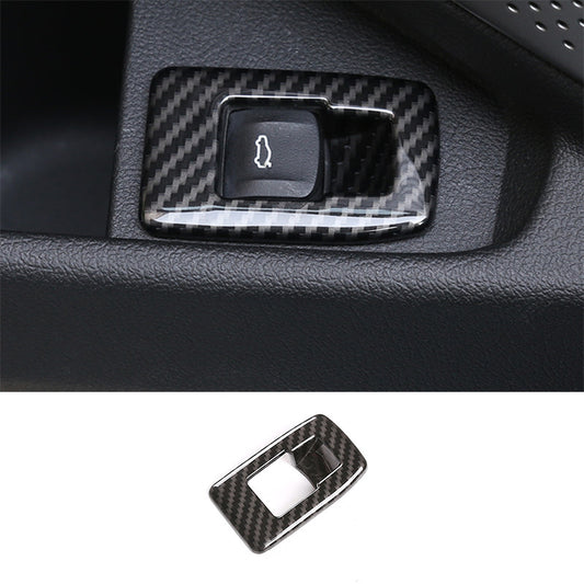 Tailgate Rear Door Button Cover Trim Carbon Fiber for BMW 3-Series G20 2019-2023