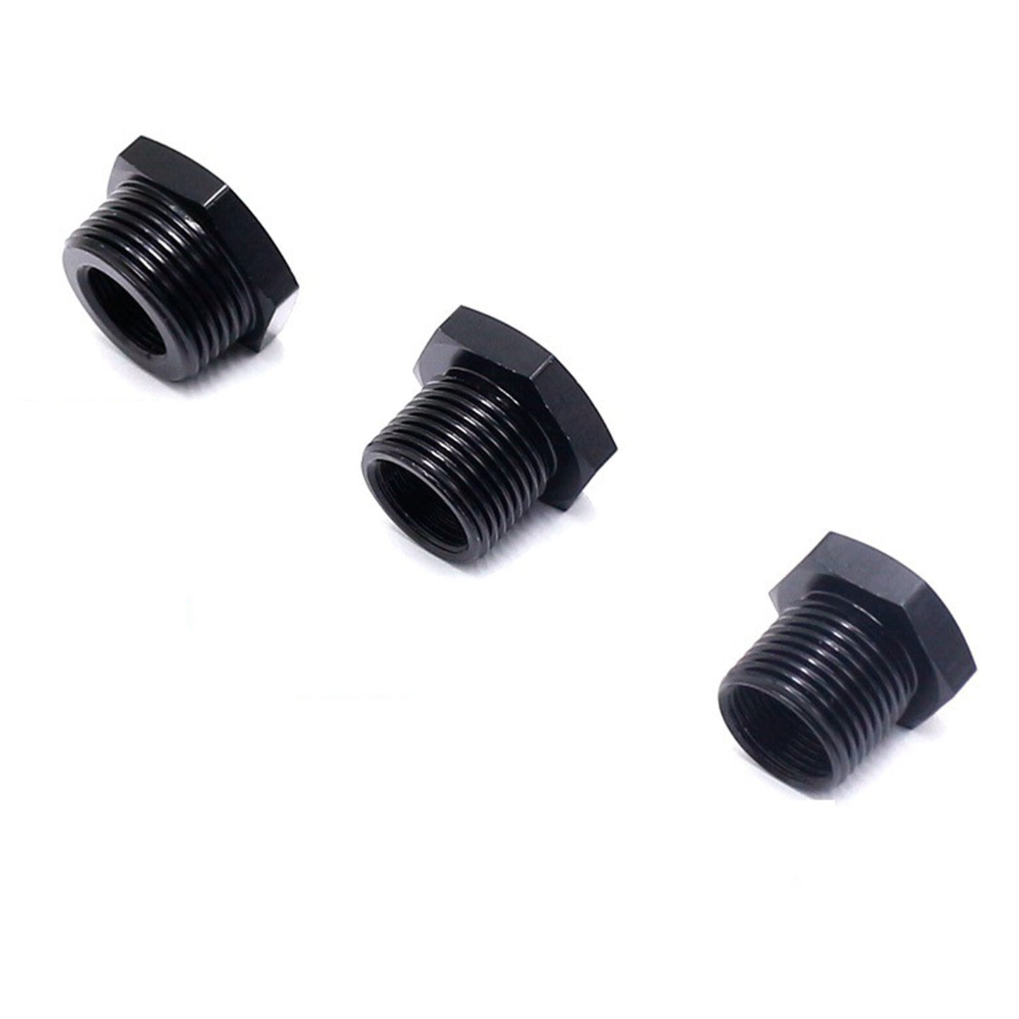 3Pcs 1/2-28 to 3/4-16,13/16-16, 3/4NPT Automotive Threaded Oil Filter Adapter T