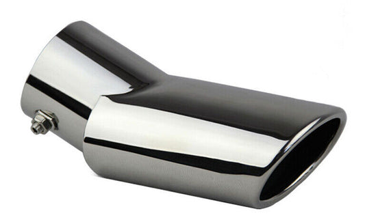 Silver Rear Exhaust Muffler Tip End Pipe S.Steel for Mitsubishi Pajero 2008-2016