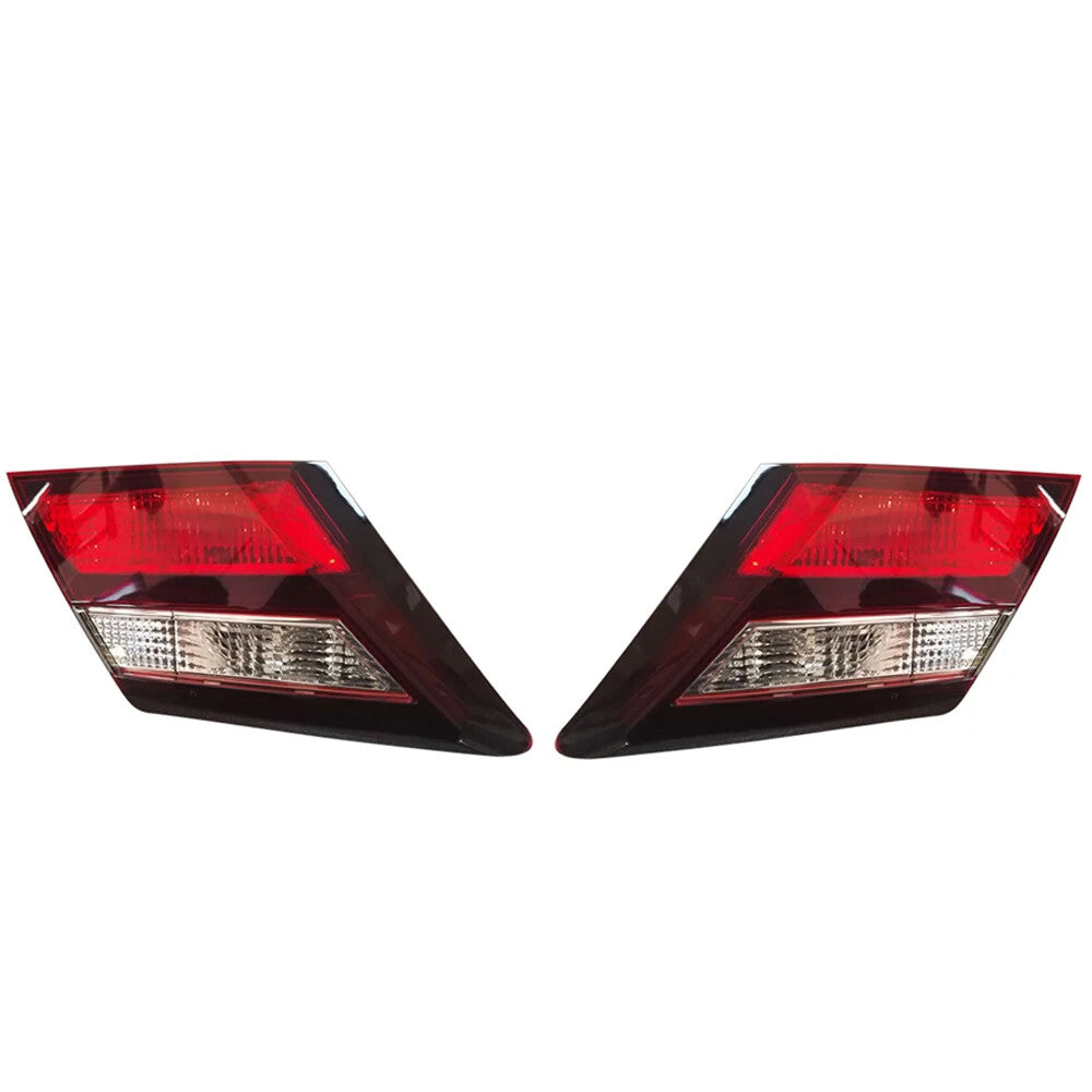 Halogen Tail Light For 2013-2015 for Honda for Civic Sedan Left Inner Clear/Red w/ Bulbs