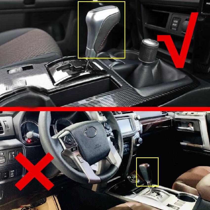 Suitable for 10-23 for Toyota 4Runner TRD carbon fiber shift lever cover trim