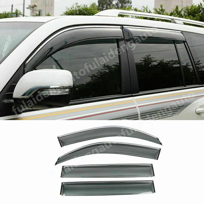 4X for Land Cruiser LC200 2016-2021 Window Visor Vent Sun Shade Rain Guard Visor