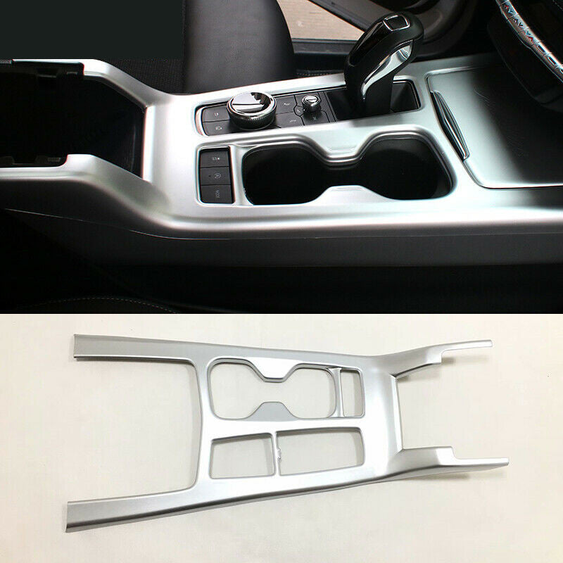 for Cadillac XT4 2018-21 Silver ABS Central Console Gear Shift Panel Cover Trim
