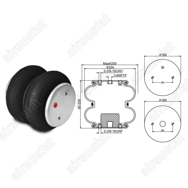 For Firestone W01-358-6902/Contitech FD200-19 310 Air Suspension Spring Bag Assy