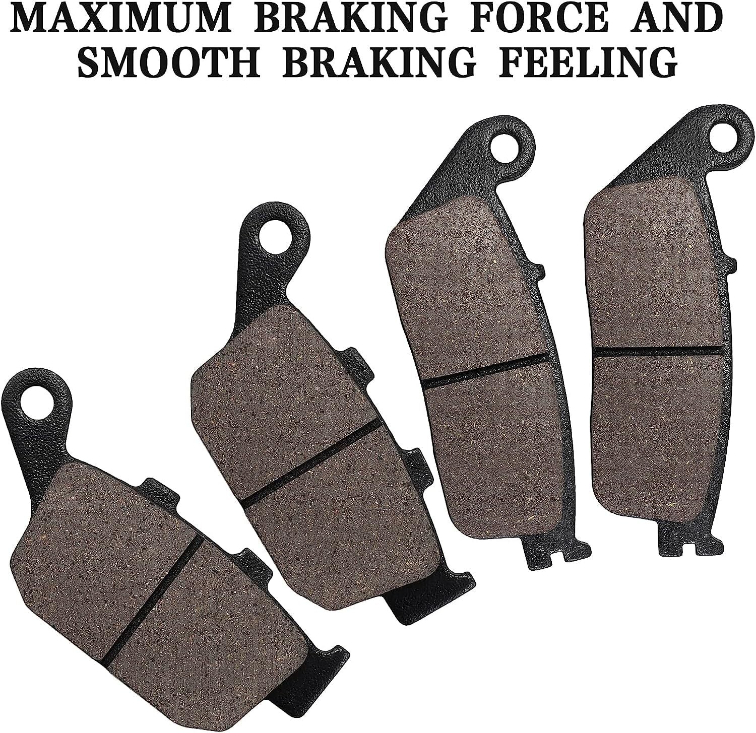 Front and Rear Brake Pads for Honda CTX700 2014-2019 NC700X NC700S 2012-2013