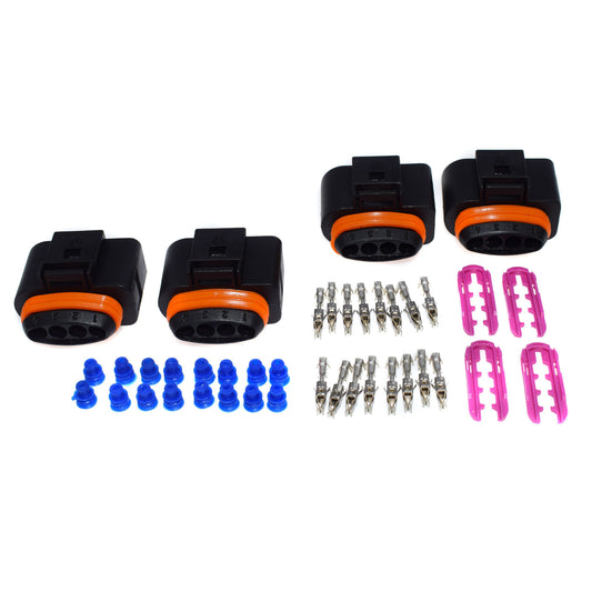 Four sets of ignition coil connector repair plugs suitable for Audi for A4 for VW CC 1J0973724 1J0998724