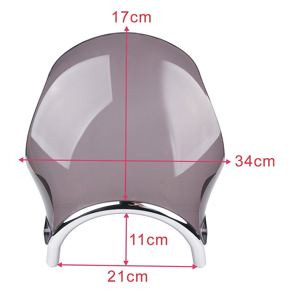 Motorcycle Round Headlight Windshield Windscreen for Honda for Kawasaki for Yamaha Suzuk
