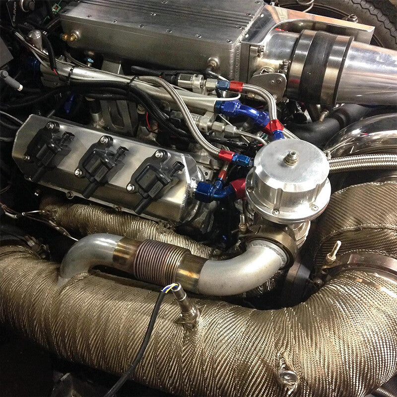 2-inch 50-foot titanium basalt manifold connector exhaust pipe heat pack + 10 tie kits