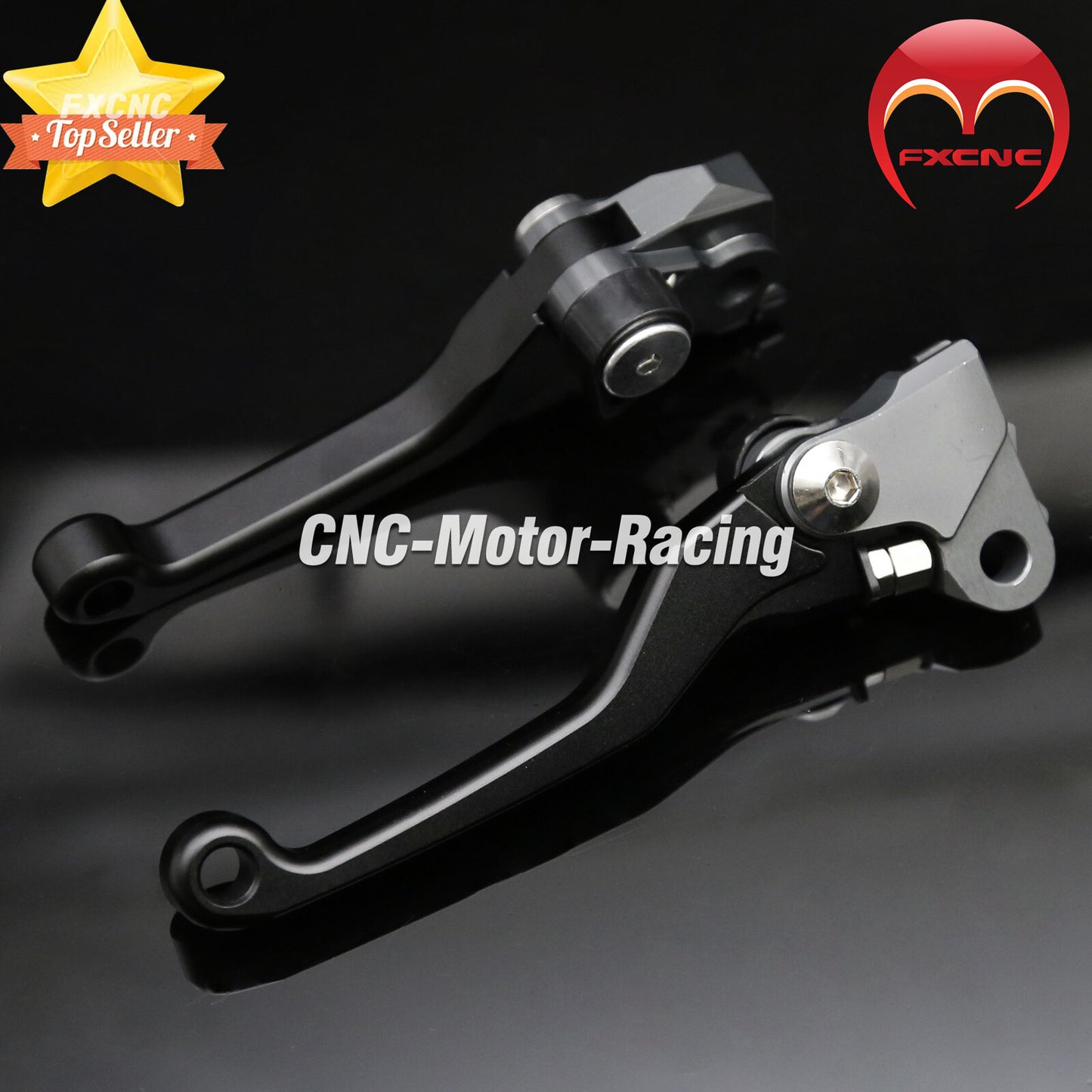 CNC off-road bicycle clutch and brake lever for Honda CR125R and CR250R (1992-2002/2003).