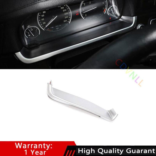 Fit for BMW 5 Series 2011-2017 Matte Silver Car Dashboard Panel Frame Cover Trim