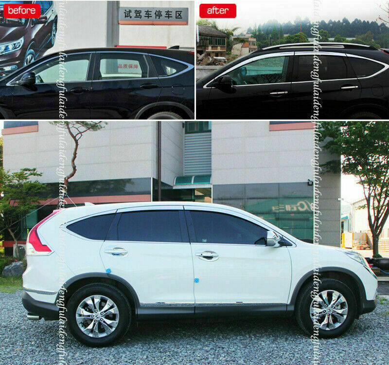 6Pcs for Honda CR-V CRV 2012-2016 Chrome Window Visor Vent Shades Sun Rain Guard