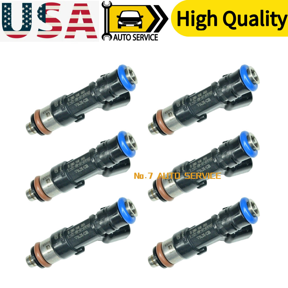 6x Fuel Injectors For 2005-2010 for Ford for Mustang 4.0L