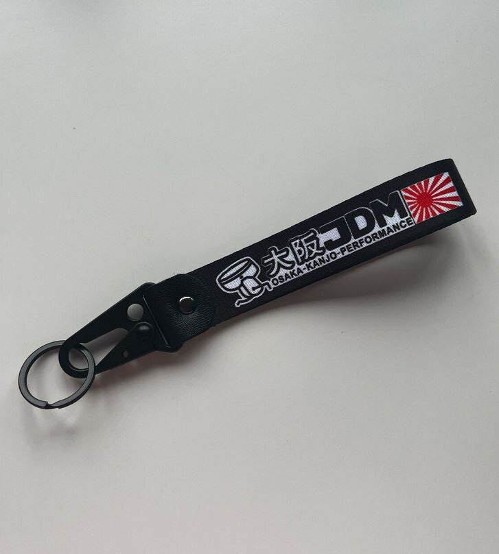 Car keychain metal key ring badge lanyard black Mugen for Honda for Acura new models