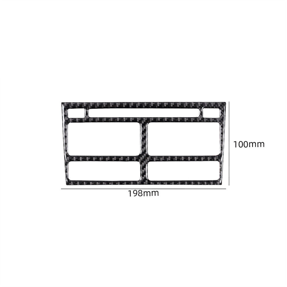 Carbon Fiber Central Control CD Switch Panel Cover Trim for Jaguar XF 2009-2011