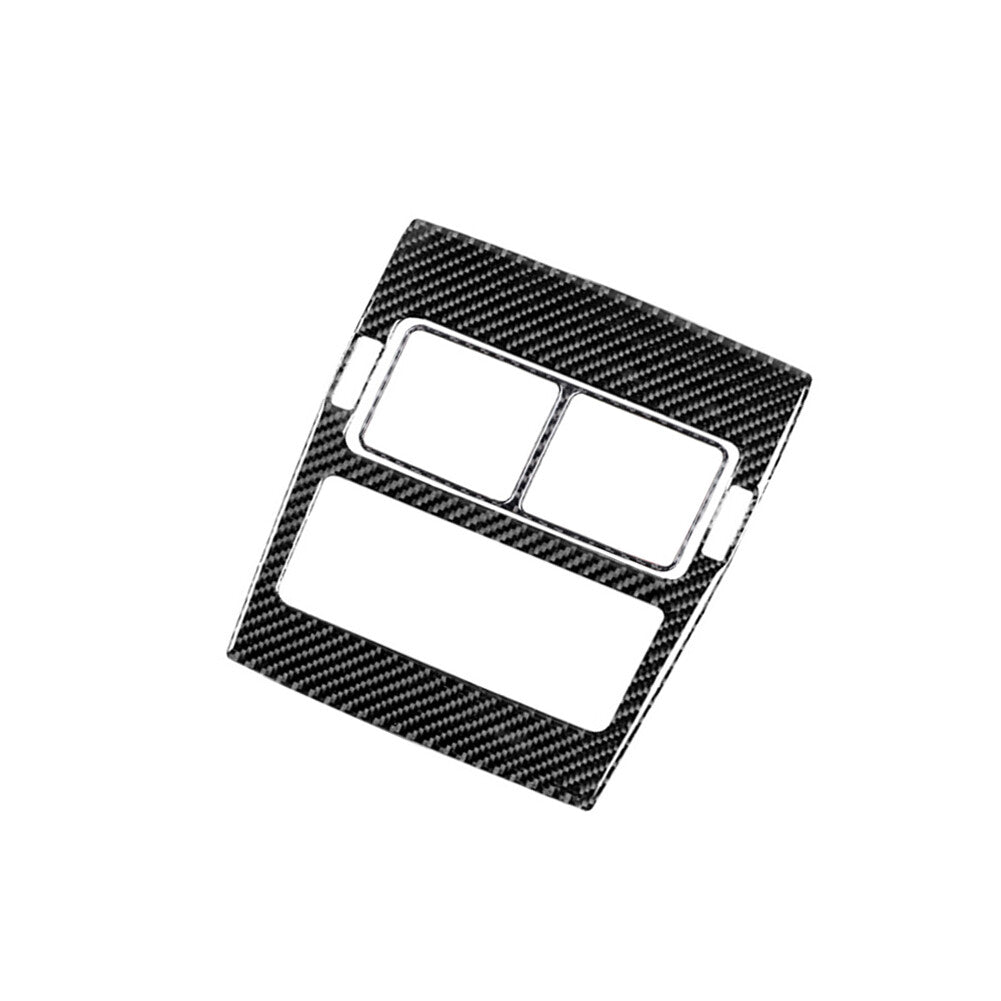 2X Central Control Rear Air Vent Trim Cover Carbon Fiber for Jaguar XF 2009-2011