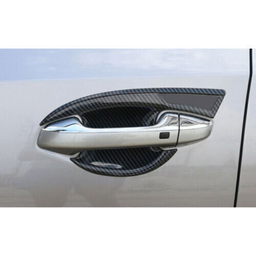 Carbon Fiber Outer Door Handle Bowl Molding Cover Trims for Kia Forte 2019-2021