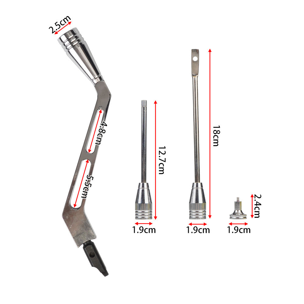 Silver Shifter Lever Turn Signal Lever Hazard Boots Tilt Kit for GM Column 67-94