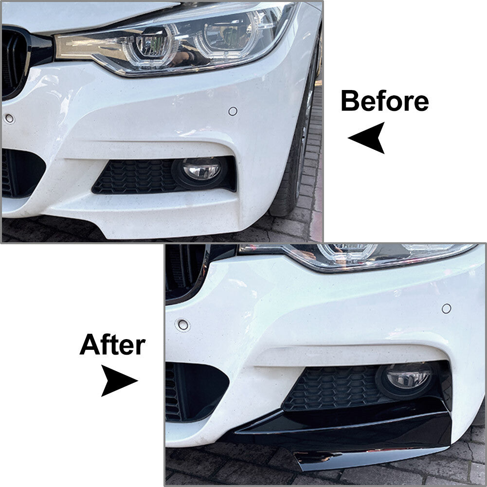 Front Bumper Lip Corner Splitterfor BMW 3-Series F30 F312012-2018 2013 14