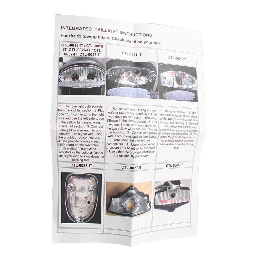 Clear LED Turn Signals Brake Running Light Fit for BMW F650CS 01-04 R1100S 98-04