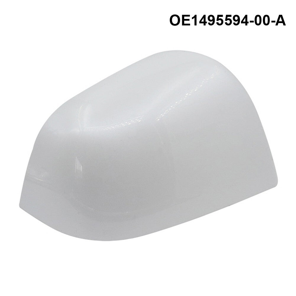 1x for Tesla for Model Y 21-23 Right Side Door Wing Mirror Cover White 1495594-00-A