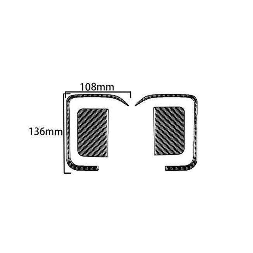 4x Carbon Fiber Front Door Handle Cover Trim For Silverado for GMC for SIERRA 2014-2018