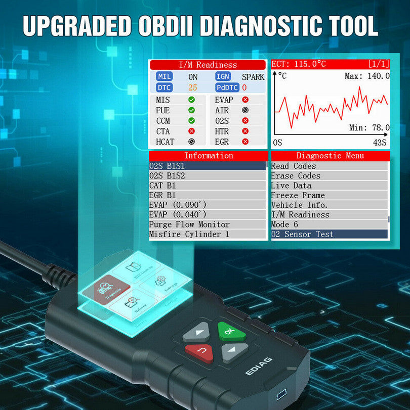 YA201 Diagnostic OBD2 Scanner Code Reader for Engine Fault Checking Applicable to for Infiniti for Lexus
