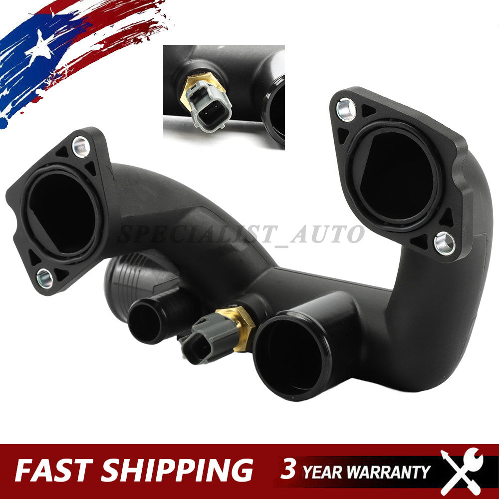 96JV8A504BD Fit for Jaguar Vanden Plas XJ8 XK8 Thermostat Cover Outlet Pipe w/Sensor