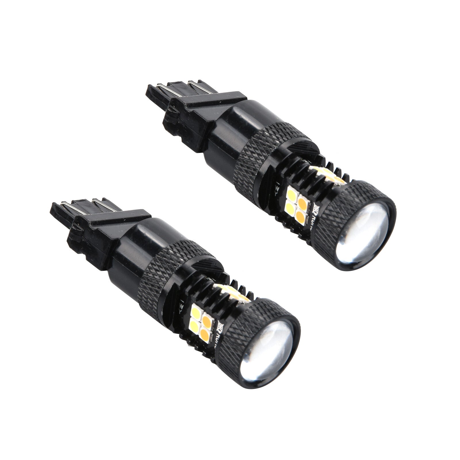 2x Switchback LED Turn Signal Lights Anti Hyper Flash White Amber Dual Color