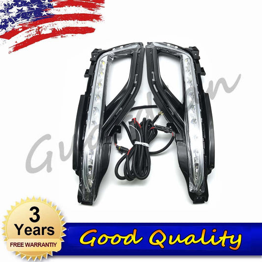2PCS LED Fog Lamp Left Right Daytime Running Light for Hyundai Sonata 9 15-16