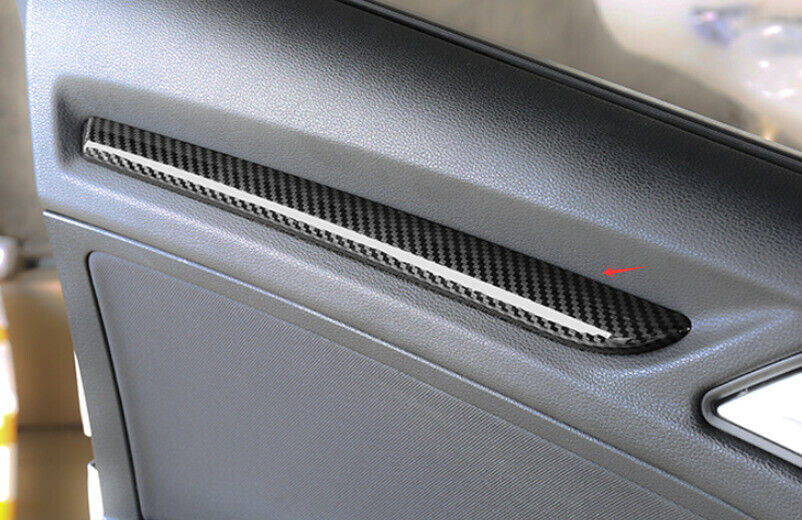 for Audi A3 S3 2014-2020 ABS Carbon Fiber Inner Door Panel Molding Strip Trim 4P