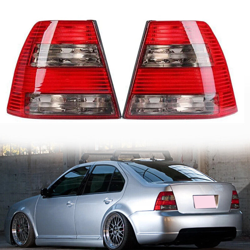 A pair of taillights without bulbs are suitable for Volkswagen for Jetta MK4 GLI Sedan 2002-2007.