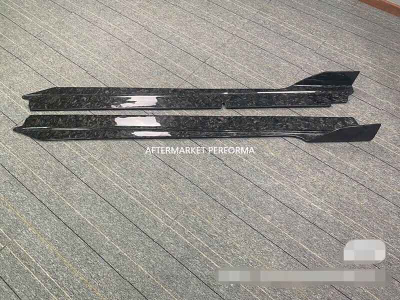 Extended forged carbon fiber side skirts for LAMBORGHINI for HURACAN LP580 LP610