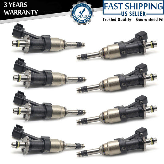 8-piece fuel injector for Chevrolet for Corvette for GMC for Yukon for Sierra 1500 6.2L 14-18 12668393
