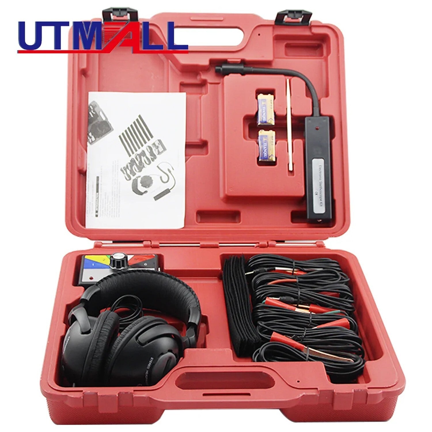 Combination electronic stethoscope kit for automotive mechanical noise diagnosis