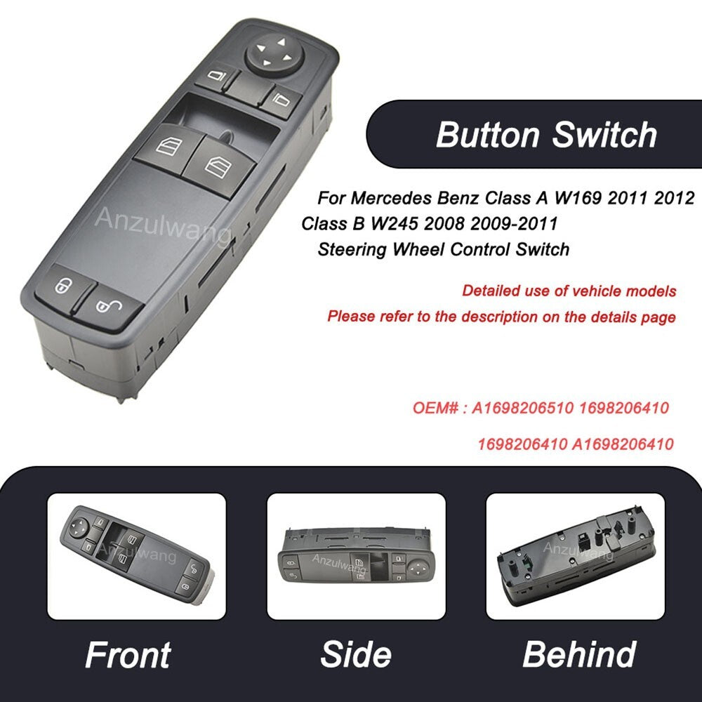 Power Window Lift Switch Button for Mercedes Benz Class A W169 2011 2012 Class