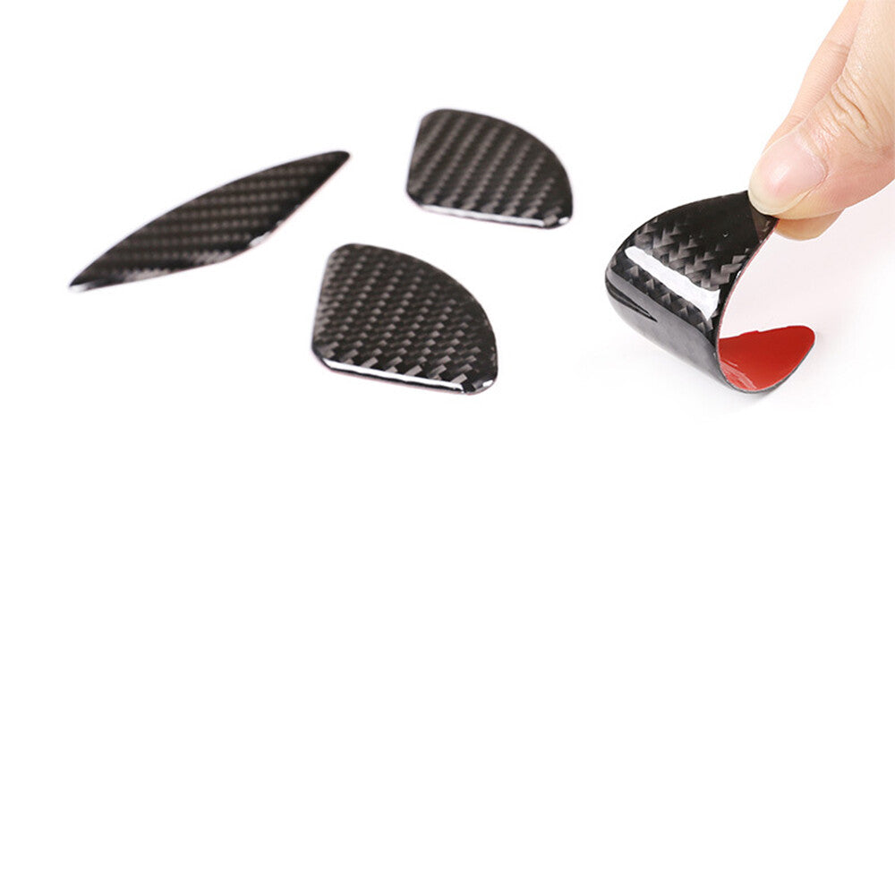 4¡ÁCarbon Fiber Interior Door Handle Bowl Panel Trim for Honda CR-V CRV 2007-2011