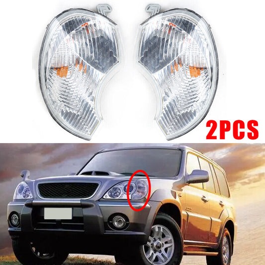 Pair for hyundai Terracan 2001-2006 Wide lamp Front Corner lamp combination