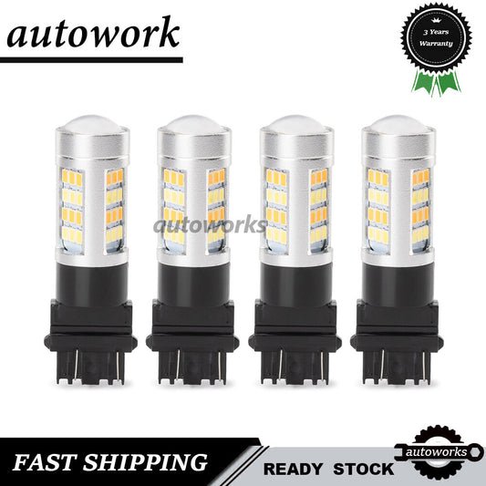 4PCS 3157 Turn Signal Parking Light Bulbs Fits for Ford for Mustang 01-20 GT 5.0L