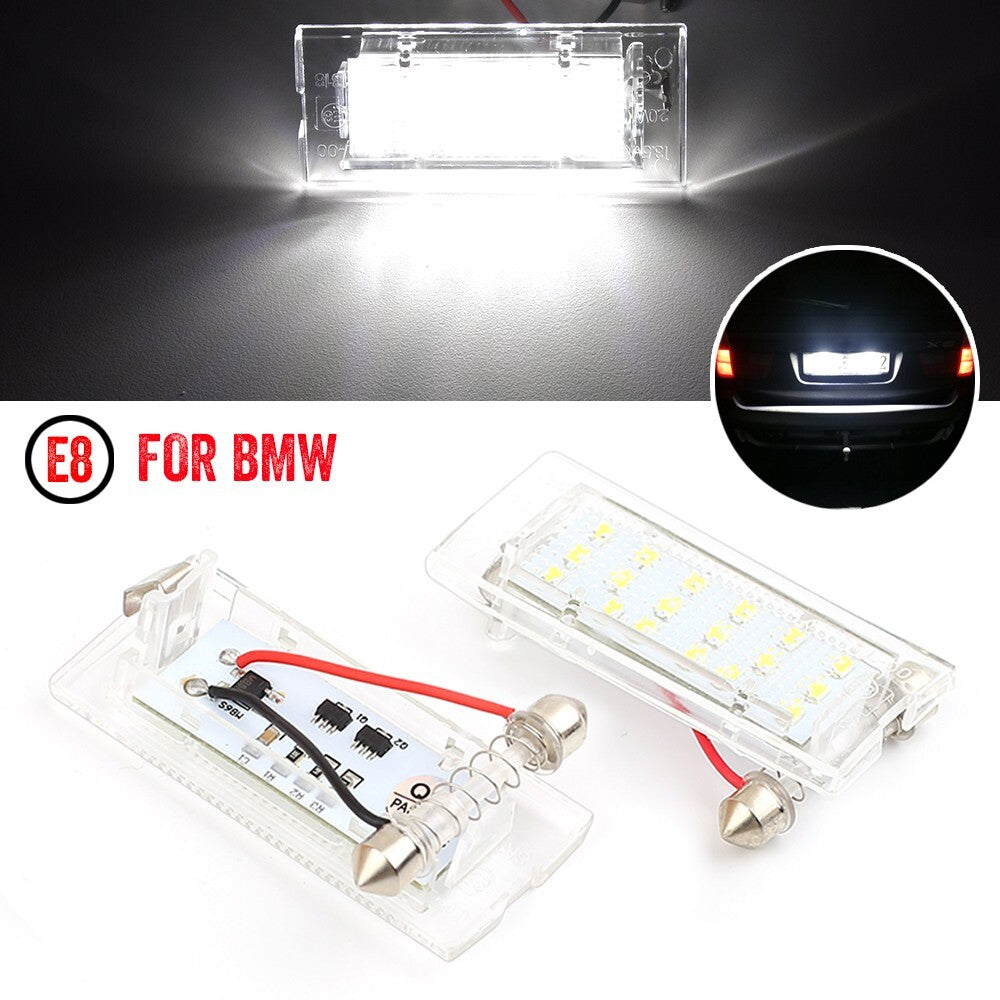 LED License Plate Light Lamp for BMW X3 E83 2004-2009 E53 X5 2001-06 Waterproof
