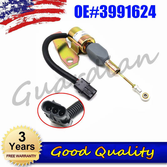 1x 12V Shut-off Solenoid Valve 3991624 - new Replacement for 5.9B  C Engines