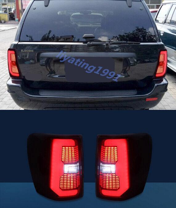 A pair of LED left and right LED taillight assemblies for Jeep Grand Cherokee 1999-04