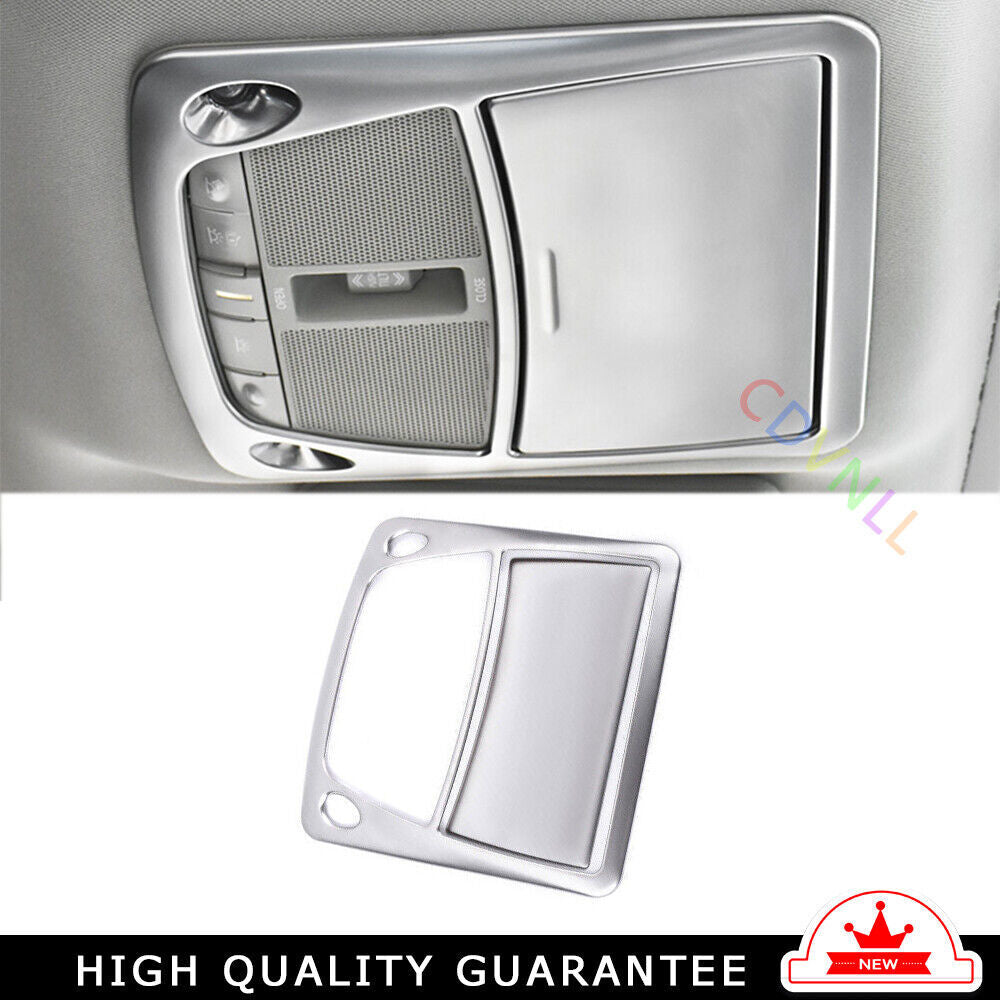Front Reading Lamp Frame Cover Trim for Nissan Murano 2015-2021 Silver Car Steel