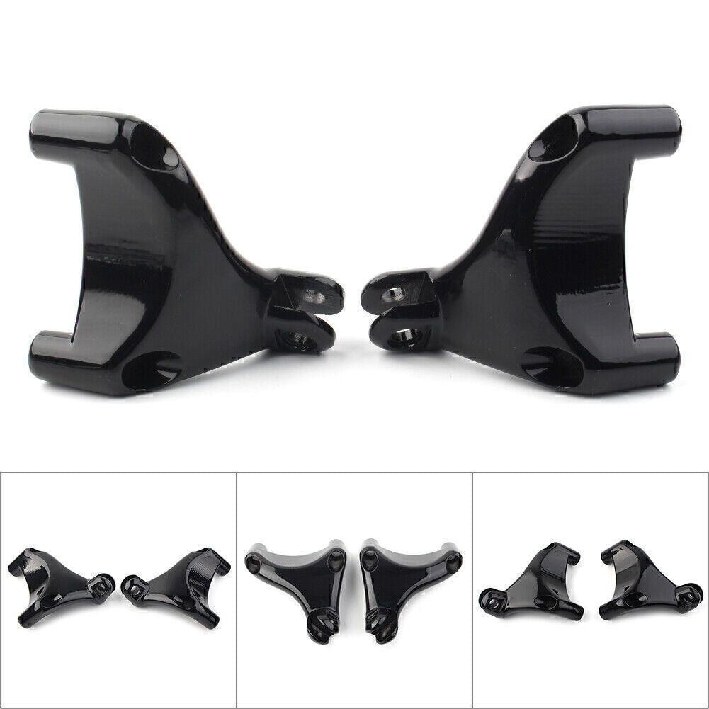 Black Rear Footrest Peg Mount Bracket Fit for Harley Sportster XL883 1200 04-13