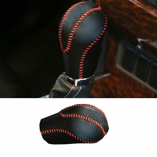 for Nissan Armada Patrol 2017-20 Console Gear Shift Knob Cover Leather Black 1X