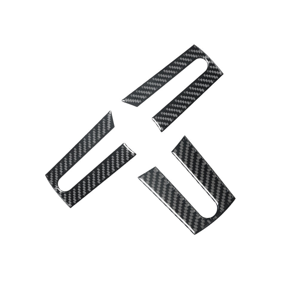 Carbon Fiber Steering Wheel Accent Cover Trim Sticker for Ford for Mustang 2005-2009
