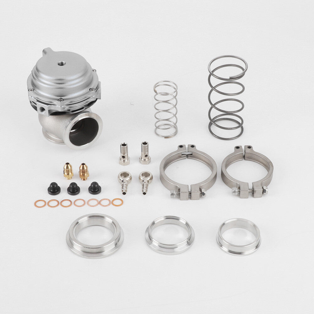 44MM External Wastegate External Turbo w/ V-Band Flange 50mm Blow Off Valve BOV