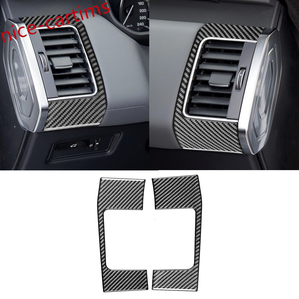 2¡ÁCarbon Fiber Side Air Vent Outlet Panel Cover For LR for Range Rover Sport 2014-17