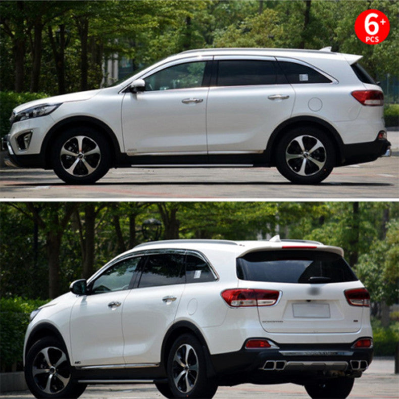 for Kia Sorento 2016-2020 Chrome Car Window Visor Sun Rain Vent Guard Deflectors